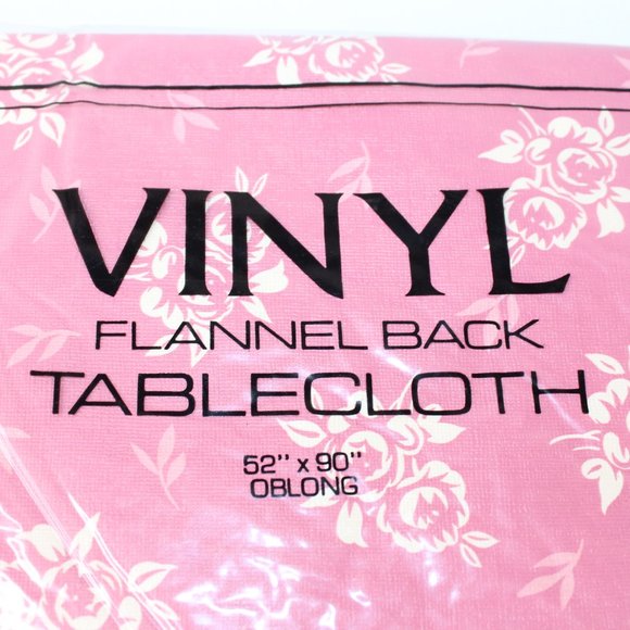 Town & Country Linen Vinyl Oblong Tablecloth Set 2 #112 - Picture 3 of 5